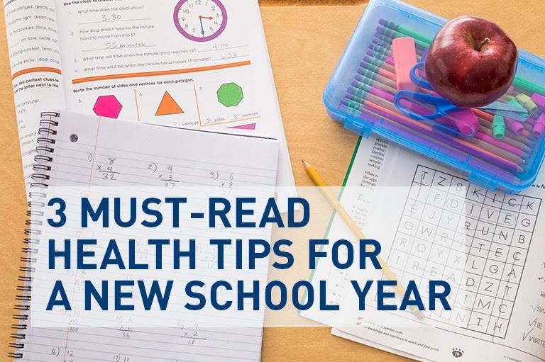 3 consejos de salud que debe leer para un nuevo año escolar 